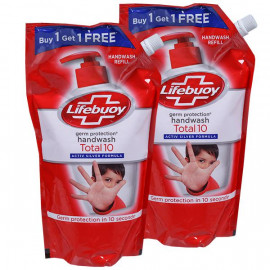 Lifebuoy Handwash Total 10 (Buy 1 Get 1 Free)750Ml